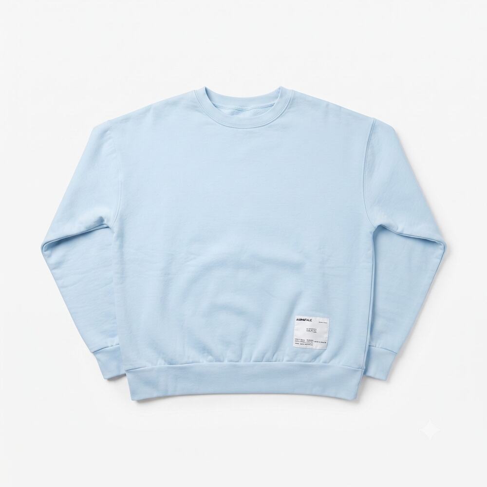 Essentials Men's Light Blue Sweatshirt Worldwide Graphic Pullover Size Medium